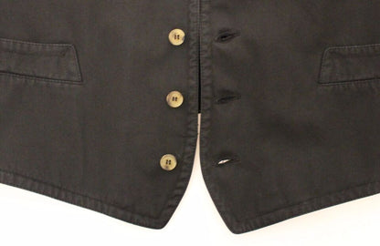 Dolce & Gabbana Elegant Black Dress Vest - Sandy Store ByNet
