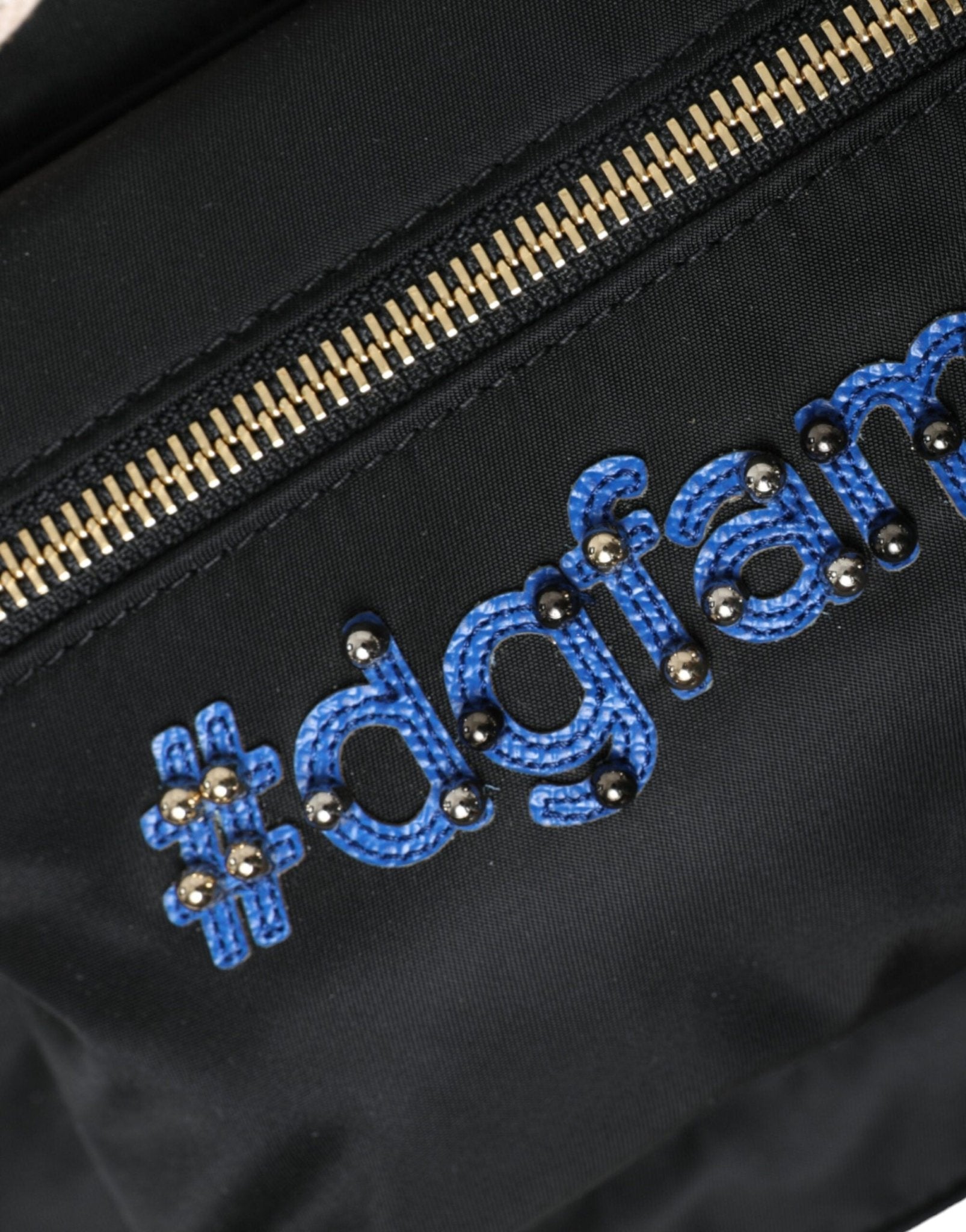 Dolce & Gabbana Elegant Black Gold Detail Backpack - Sandy Store ByNet