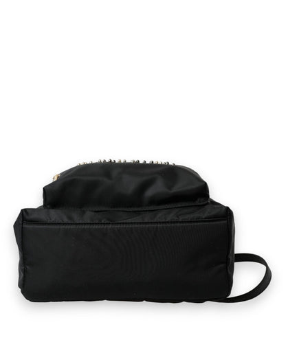Dolce & Gabbana Elegant Black Gold Detail Backpack - Sandy Store ByNet