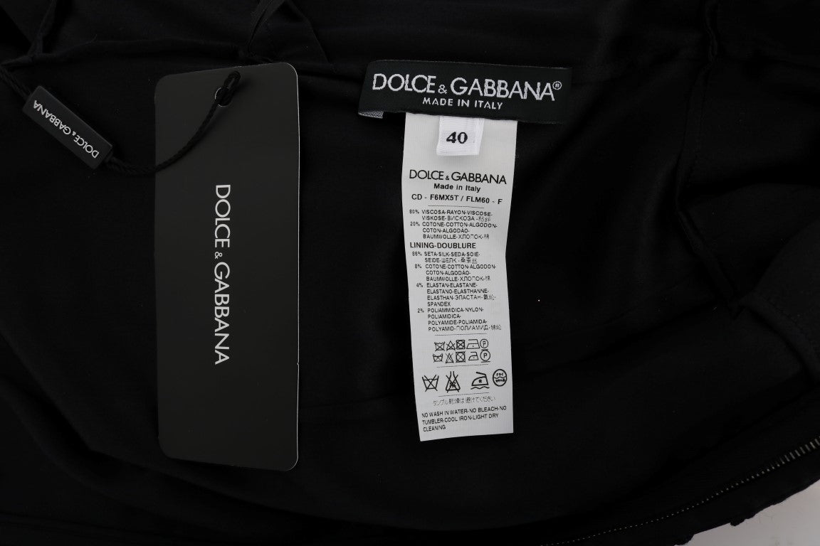 Dolce & Gabbana Elegant Black Knee - Length Sheath Dress - Sandy Store ByNet