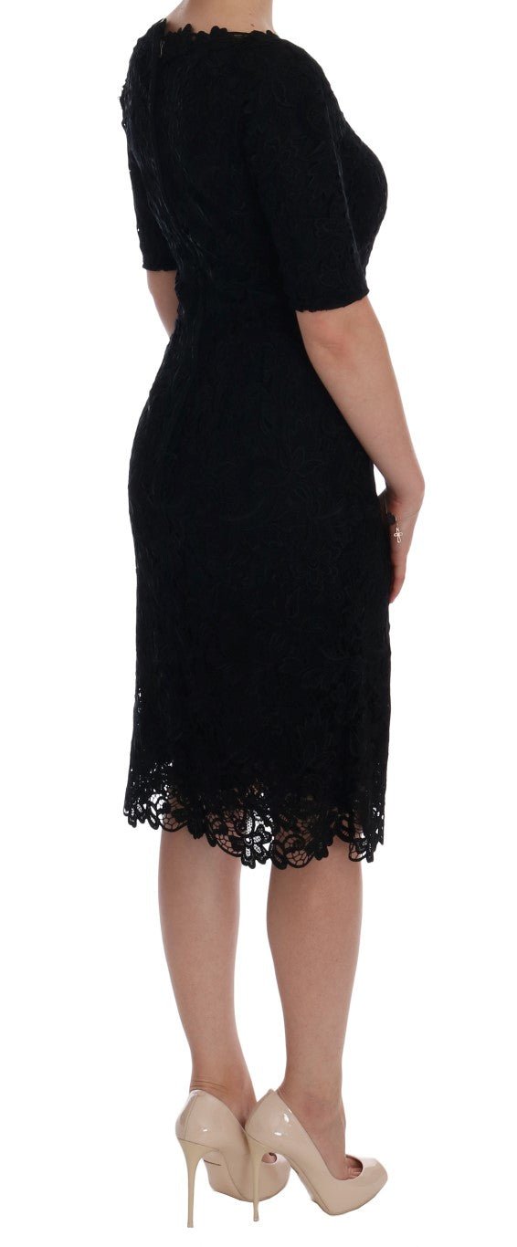 Dolce & Gabbana Elegant Black Knee - Length Sheath Dress - Sandy Store ByNet