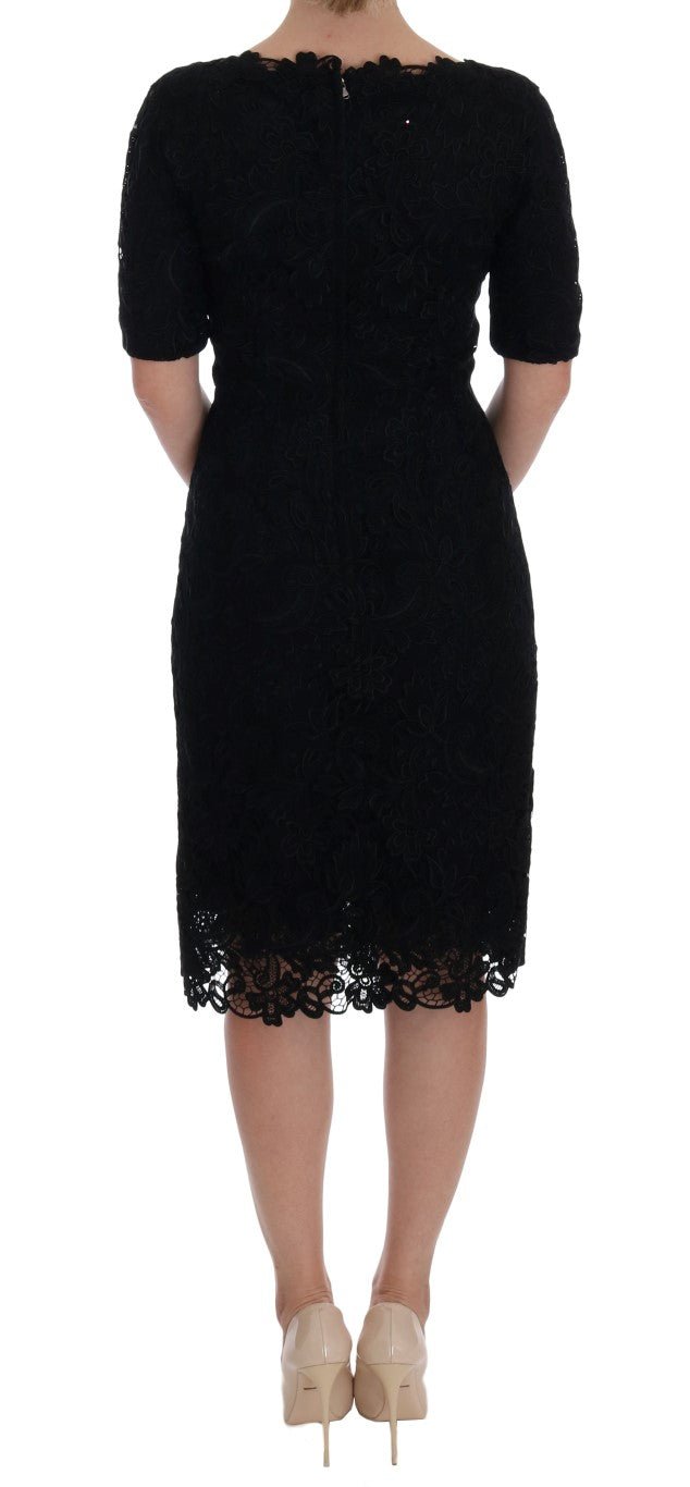 Dolce & Gabbana Elegant Black Knee - Length Sheath Dress - Sandy Store ByNet