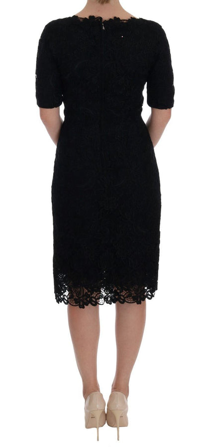 Dolce & Gabbana Elegant Black Knee - Length Sheath Dress - Sandy Store ByNet