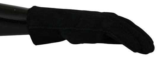 Dolce & Gabbana Elegant Black Leather Biker Gloves – 8.5|S par Dolce & Gabbana | Disponible sur Sandy Store ByNet
