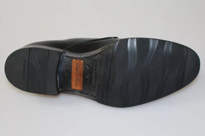 Dolce & Gabbana Elegant Black Leather Derby Dress Shoes - Sandy Store ByNet