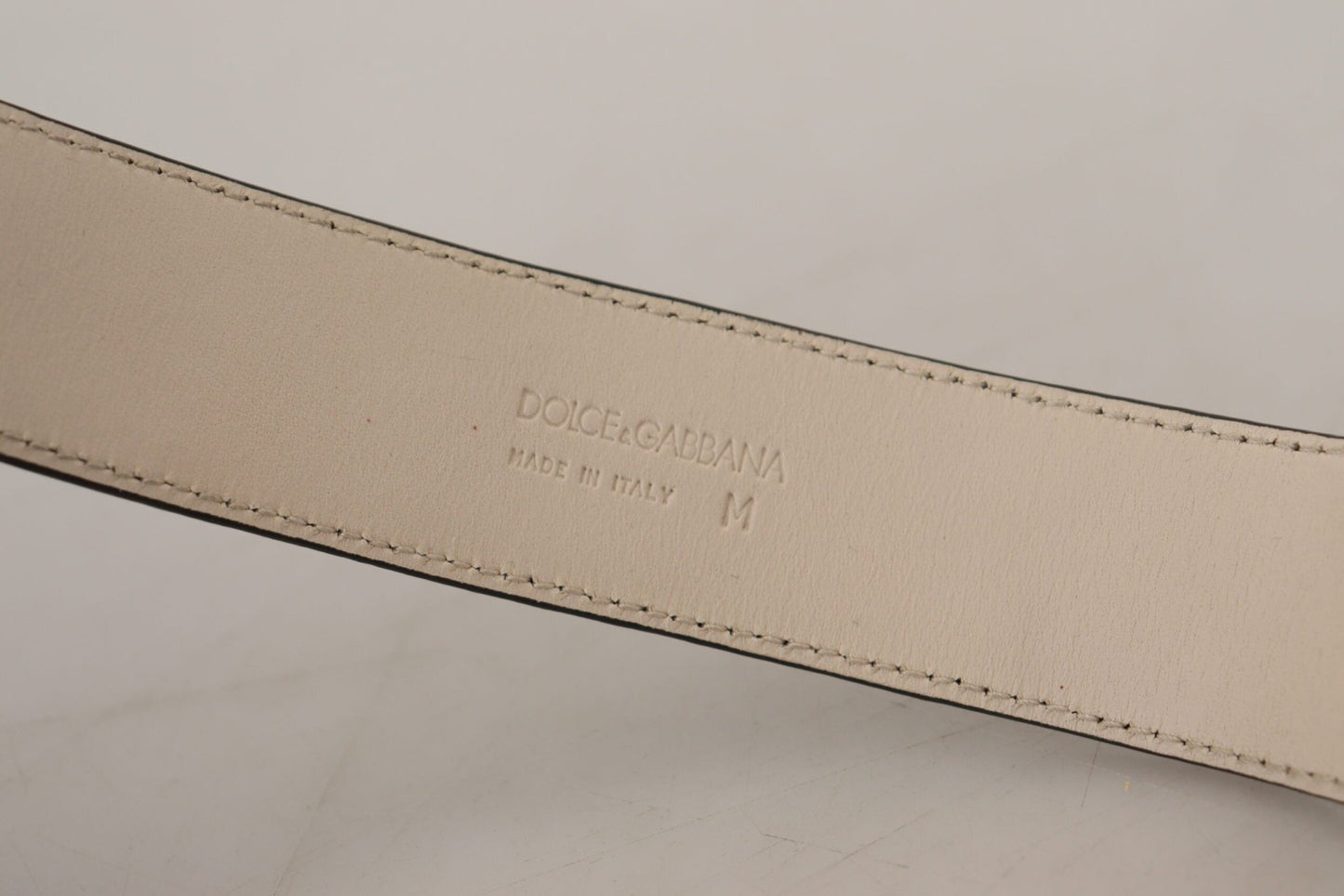Dolce & Gabbana Elegant Black Leather Gold Detail Bracelet - Sandy Store ByNet