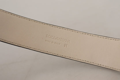 Dolce & Gabbana Elegant Black Leather Gold Detail Bracelet - Sandy Store ByNet
