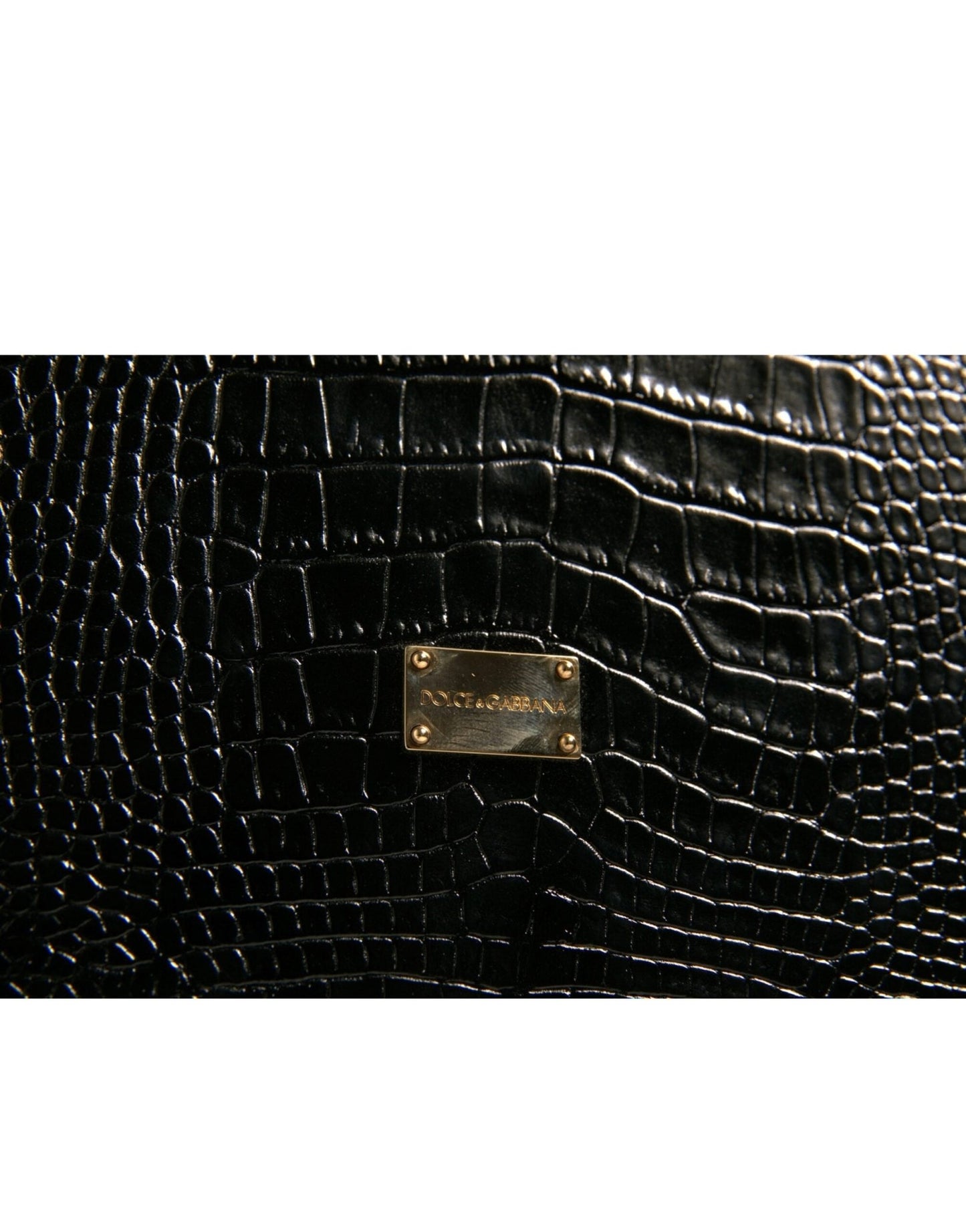 Dolce & Gabbana Elegant Black Leather Logo Plaque Holder Catalogue Case – par Dolce & Gabbana | Disponible sur Sandy Store ByNet