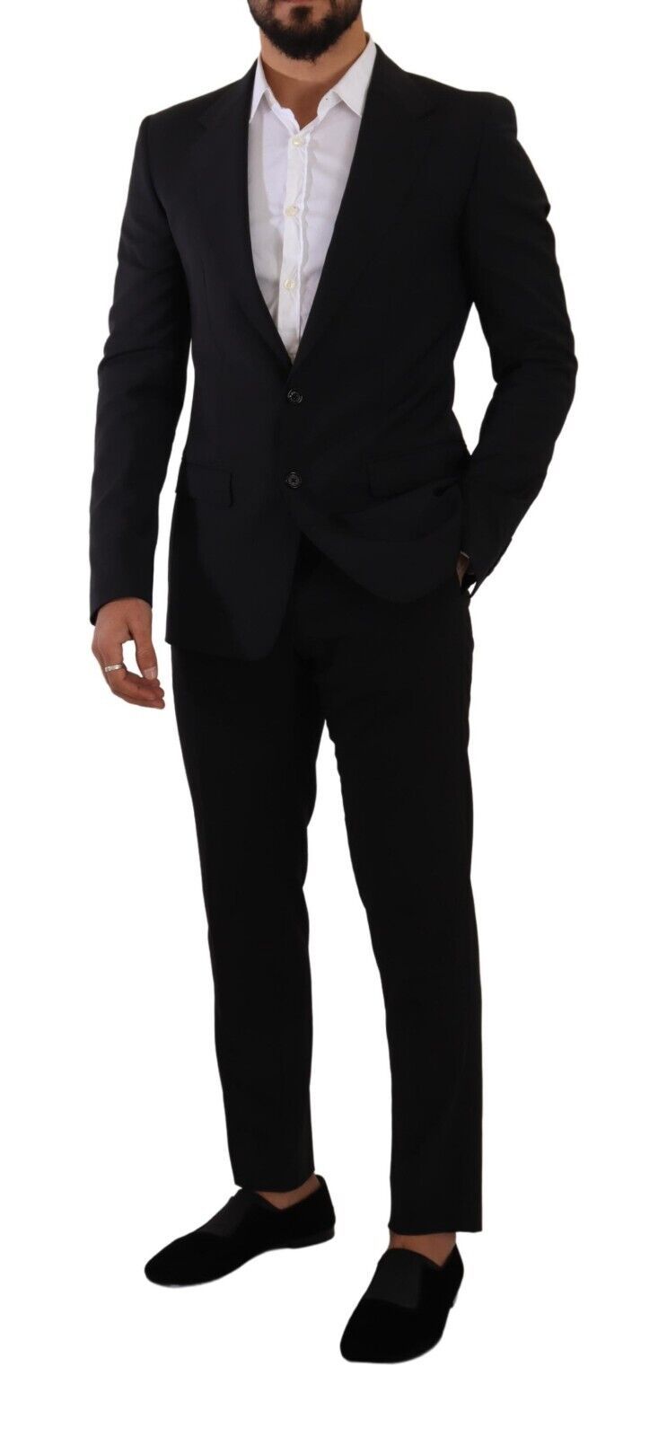 Dolce & Gabbana Elegant Black Martini Slim Fit Blazer and Vest - Sandy Store ByNet