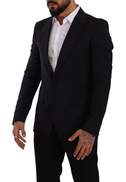 Dolce & Gabbana Elegant Black Martini Slim Fit Blazer and Vest - Sandy Store ByNet