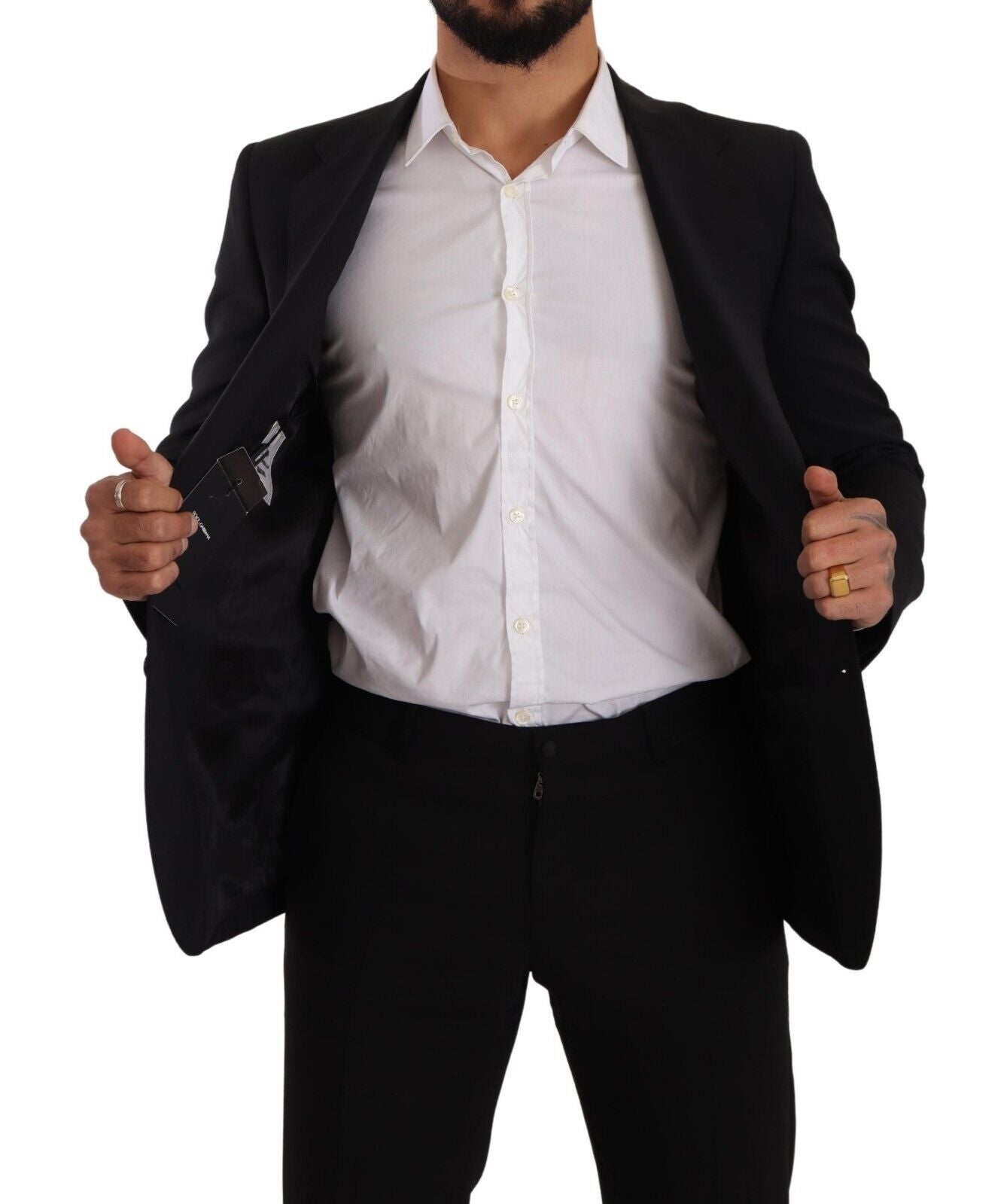 Dolce & Gabbana Elegant Black Martini Slim Fit Blazer and Vest - Sandy Store ByNet