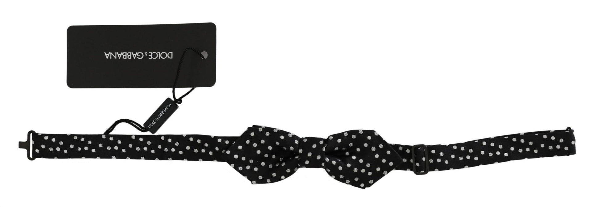 Dolce & Gabbana Elegant Black Polka Dot Silk Bow Tie - Sandy Store ByNet