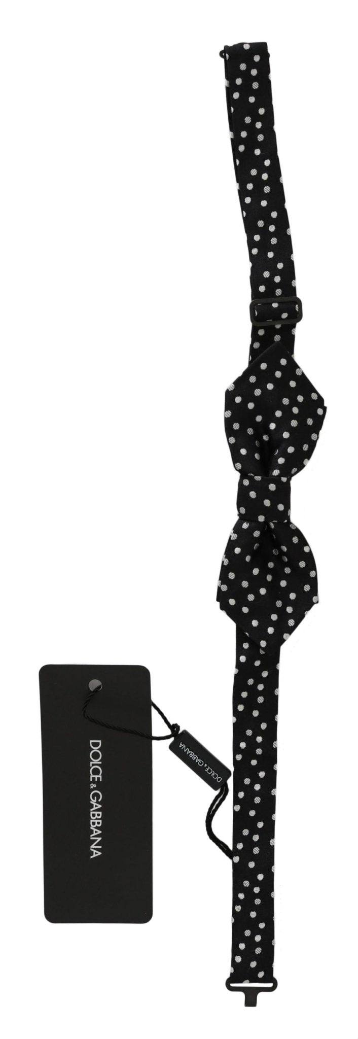Dolce & Gabbana Elegant Black Polka Dot Silk Bow Tie - Sandy Store ByNet