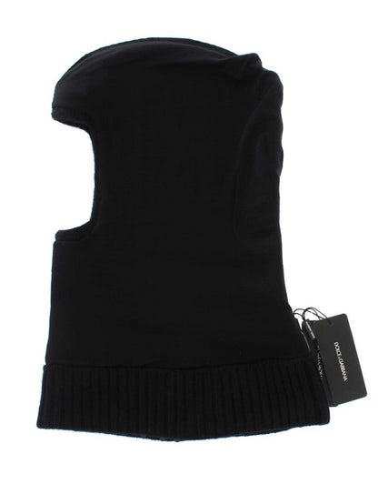 Dolce & Gabbana Elegant Black Sequined Hooded Scarf Wrap - Sandy Store ByNet