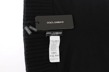 Dolce & Gabbana Elegant Black Sequined Hooded Scarf Wrap - Sandy Store ByNet