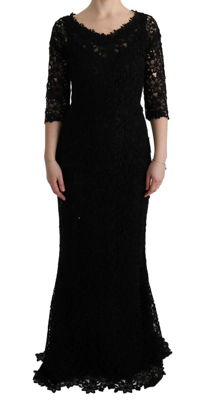 Dolce & Gabbana Elegant Black Sheath Dress with Silk Lining - Sandy Store ByNet