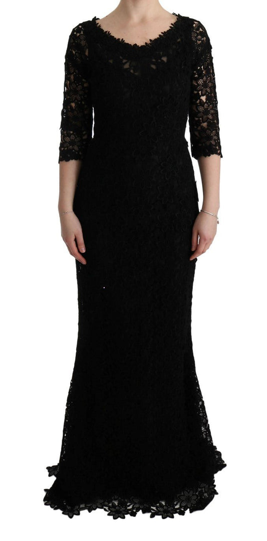 Dolce & Gabbana Elegant Black Sheath Dress with Silk Lining - Sandy Store ByNet