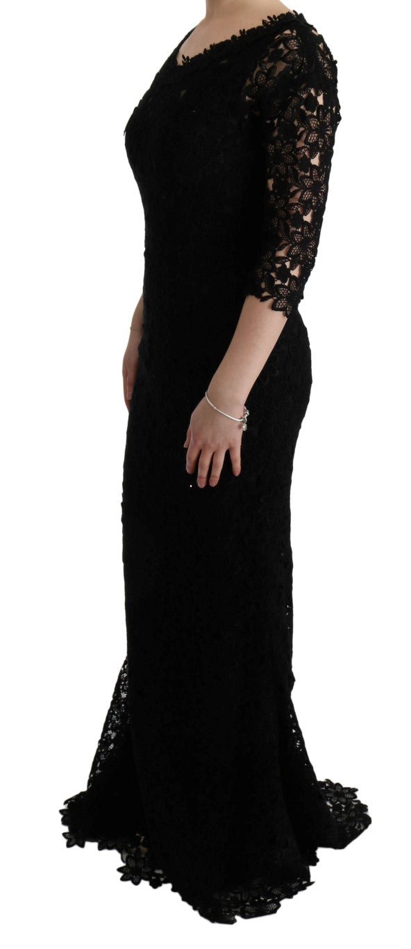 Dolce & Gabbana Elegant Black Sheath Dress with Silk Lining - Sandy Store ByNet