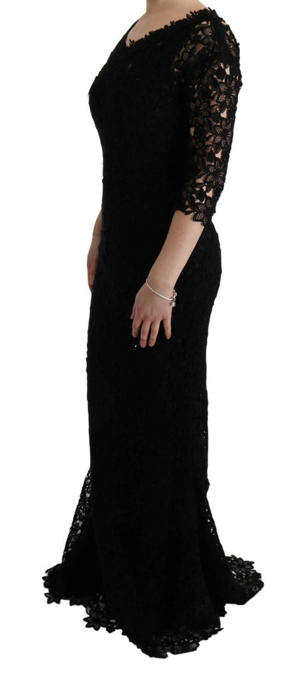 Dolce & Gabbana Elegant Black Sheath Dress with Silk Lining - Sandy Store ByNet