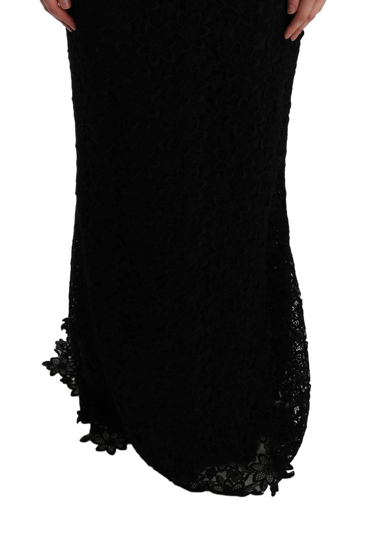 Dolce & Gabbana Elegant Black Sheath Dress with Silk Lining - Sandy Store ByNet