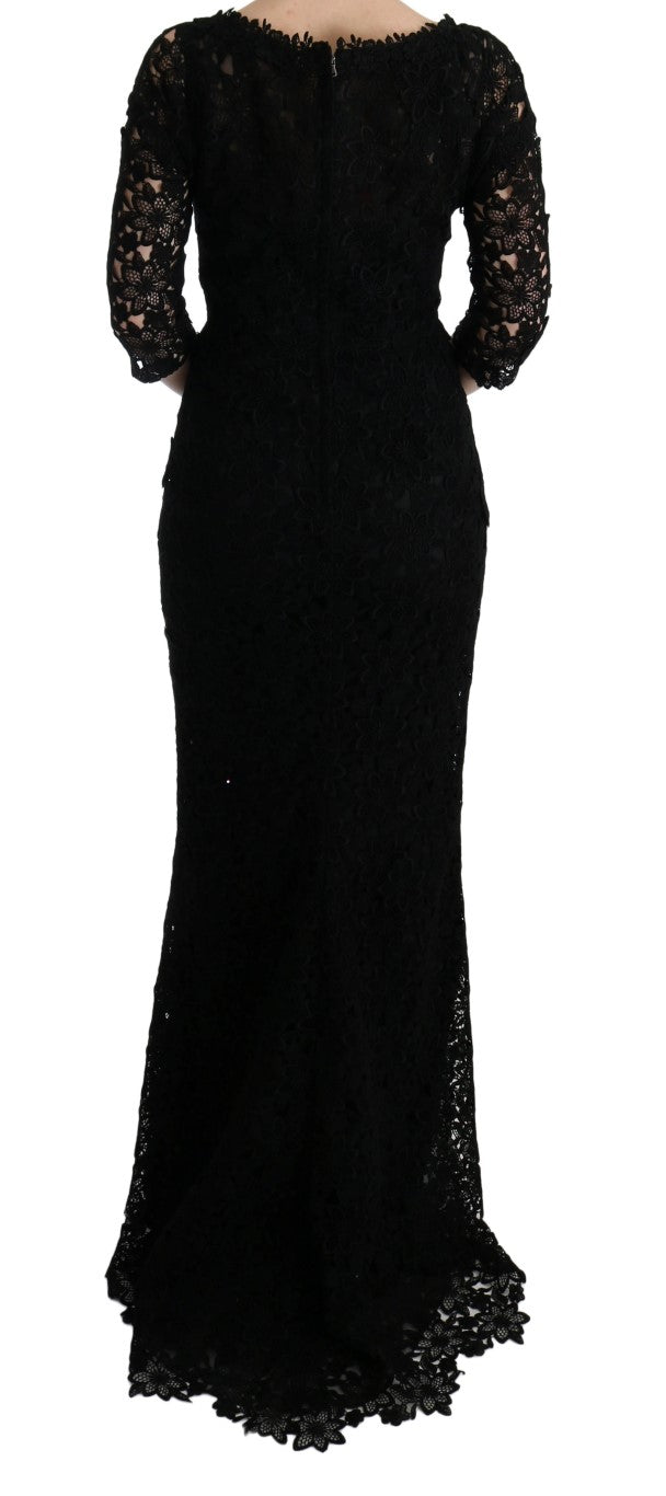 Dolce & Gabbana Elegant Black Sheath Dress with Silk Lining - Sandy Store ByNet