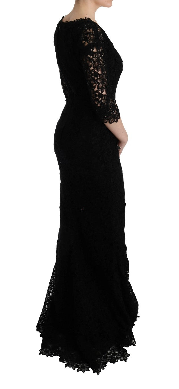 Dolce & Gabbana Elegant Black Sheath Dress with Silk Lining - Sandy Store ByNet