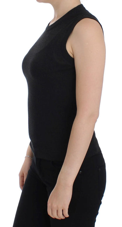 Dolce & Gabbana Elegant Black Sleeveless Pullover Vest - Sandy Store ByNet