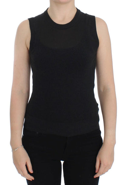Dolce & Gabbana Elegant Black Sleeveless Pullover Vest - Sandy Store ByNet