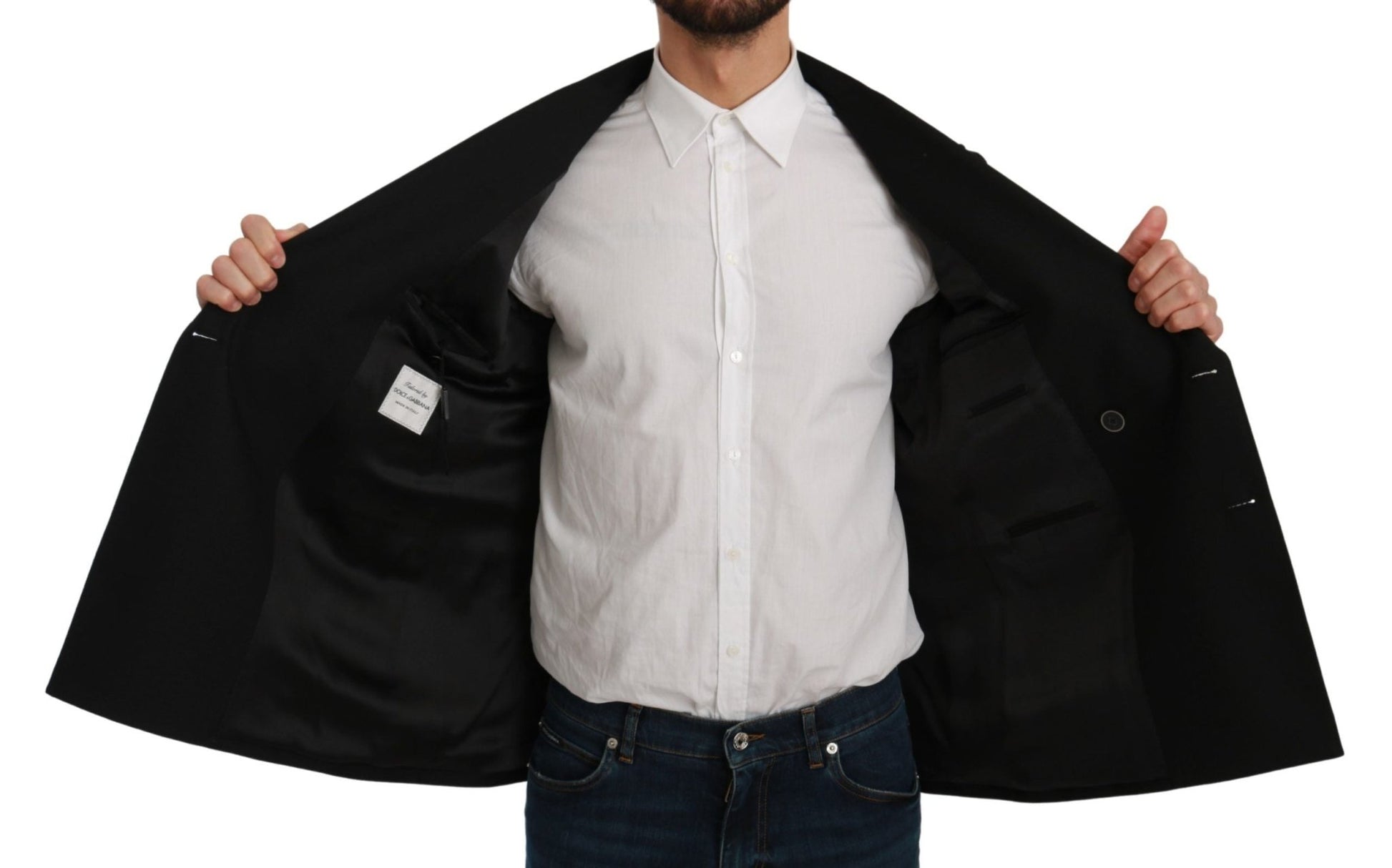 Dolce & Gabbana Elegant Black Slim Fit Formal Blazer - Sandy Store ByNet