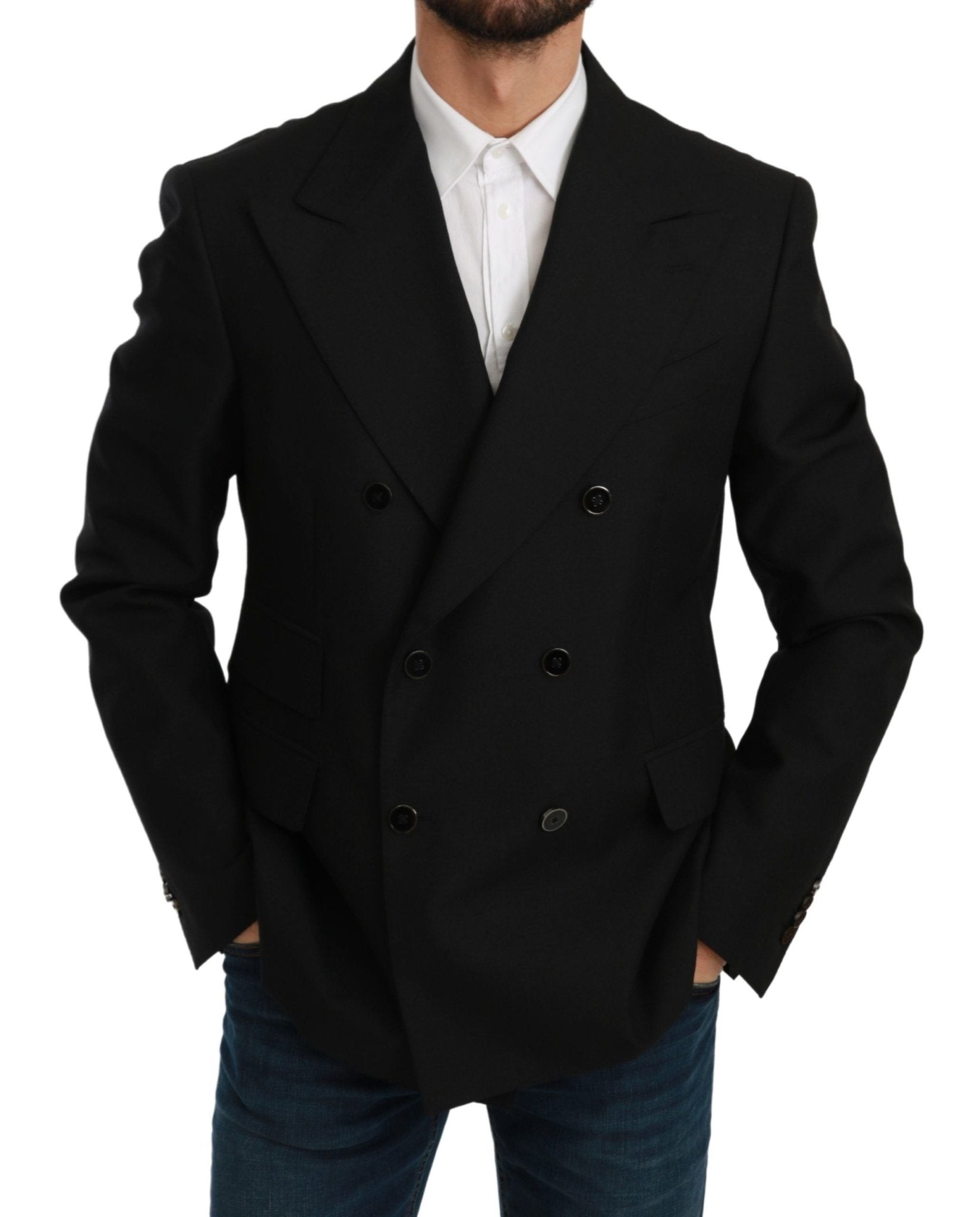 Dolce & Gabbana Elegant Black Slim Fit Formal Blazer - Sandy Store ByNet