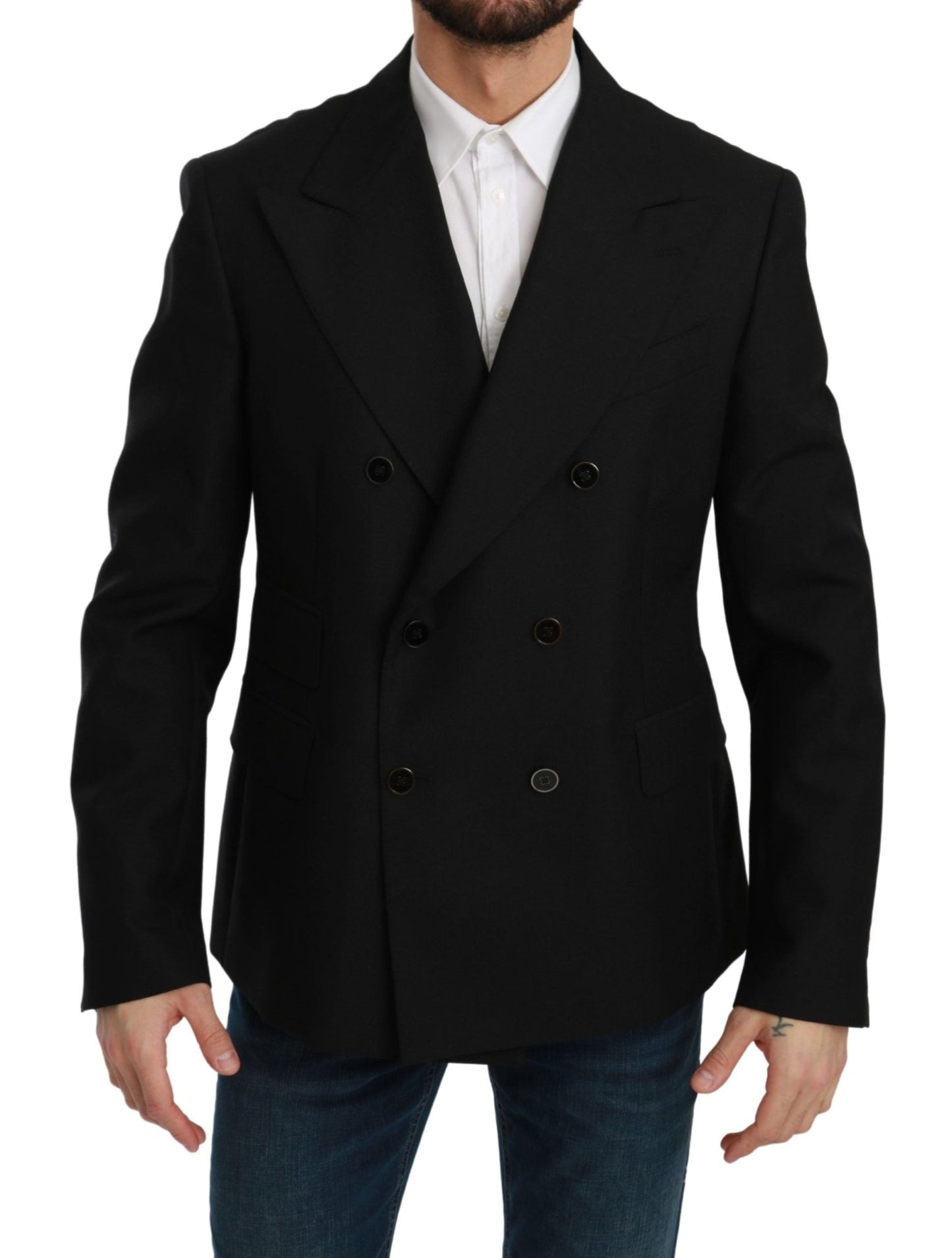 Dolce & Gabbana Elegant Black Slim Fit Formal Blazer - Sandy Store ByNet