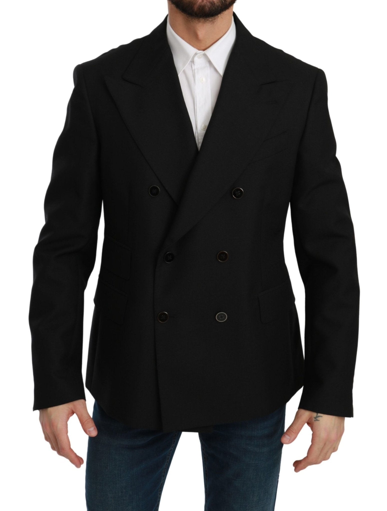 Dolce & Gabbana Elegant Black Slim Fit Formal Blazer - Sandy Store ByNet