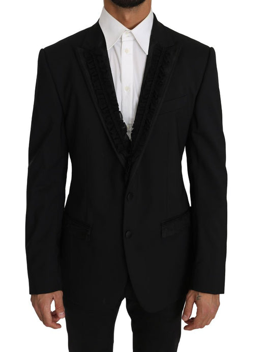 Dolce & Gabbana Elegant Black Slim Fit Martini Blazer Jacket - Sandy Store ByNet