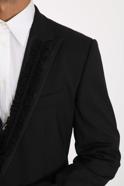 Dolce & Gabbana Elegant Black Slim Fit Martini Blazer Jacket - Sandy Store ByNet