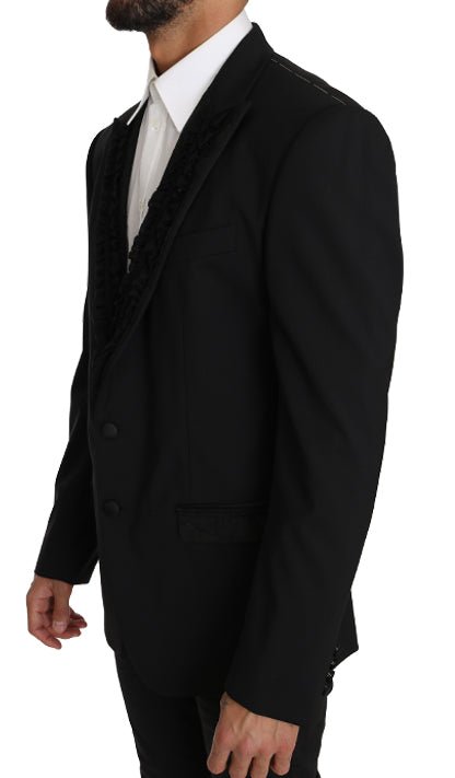 Dolce & Gabbana Elegant Black Slim Fit Martini Blazer Jacket - Sandy Store ByNet
