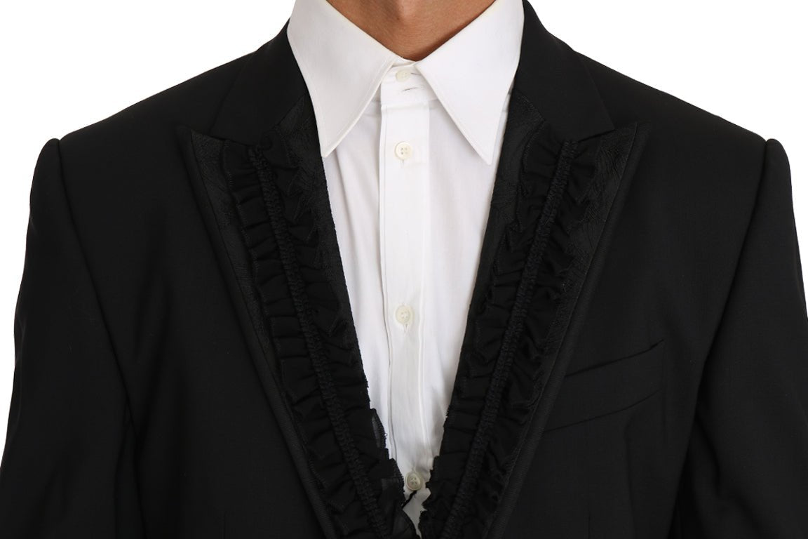 Dolce & Gabbana Elegant Black Slim Fit Martini Blazer Jacket - Sandy Store ByNet