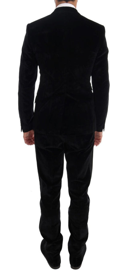 Dolce & Gabbana Elegant Black Slim Fit Three - Piece Suit - Sandy Store ByNet