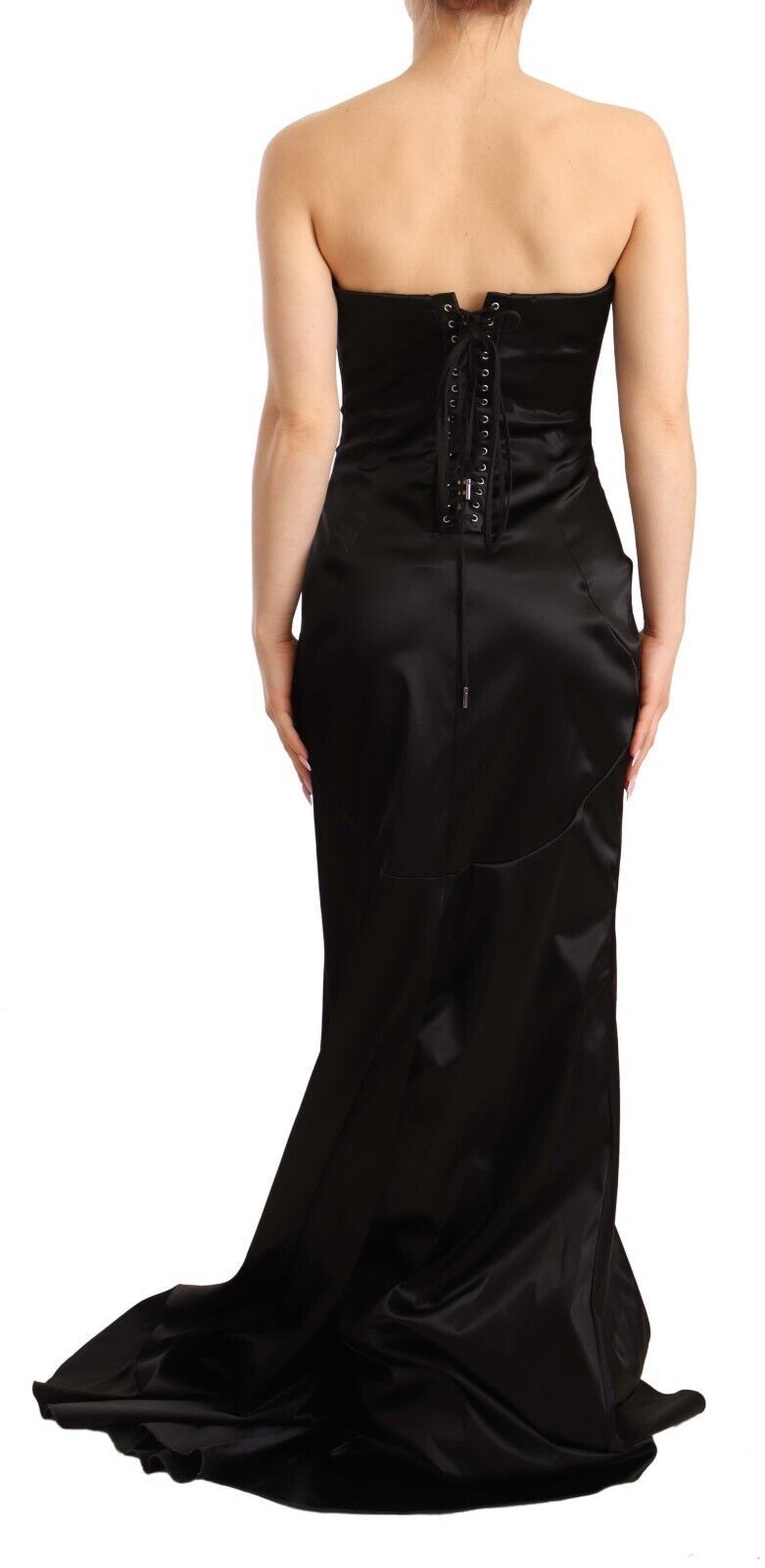 Dolce & Gabbana Elegant Black Strapless Mermaid Dress - Sandy Store ByNet