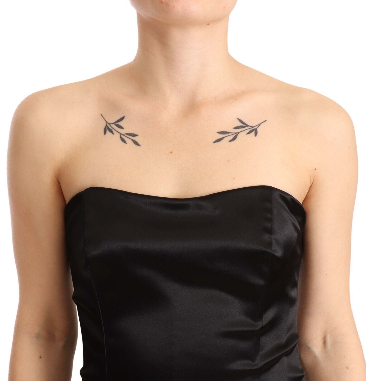Dolce & Gabbana Elegant Black Strapless Mermaid Dress - Sandy Store ByNet