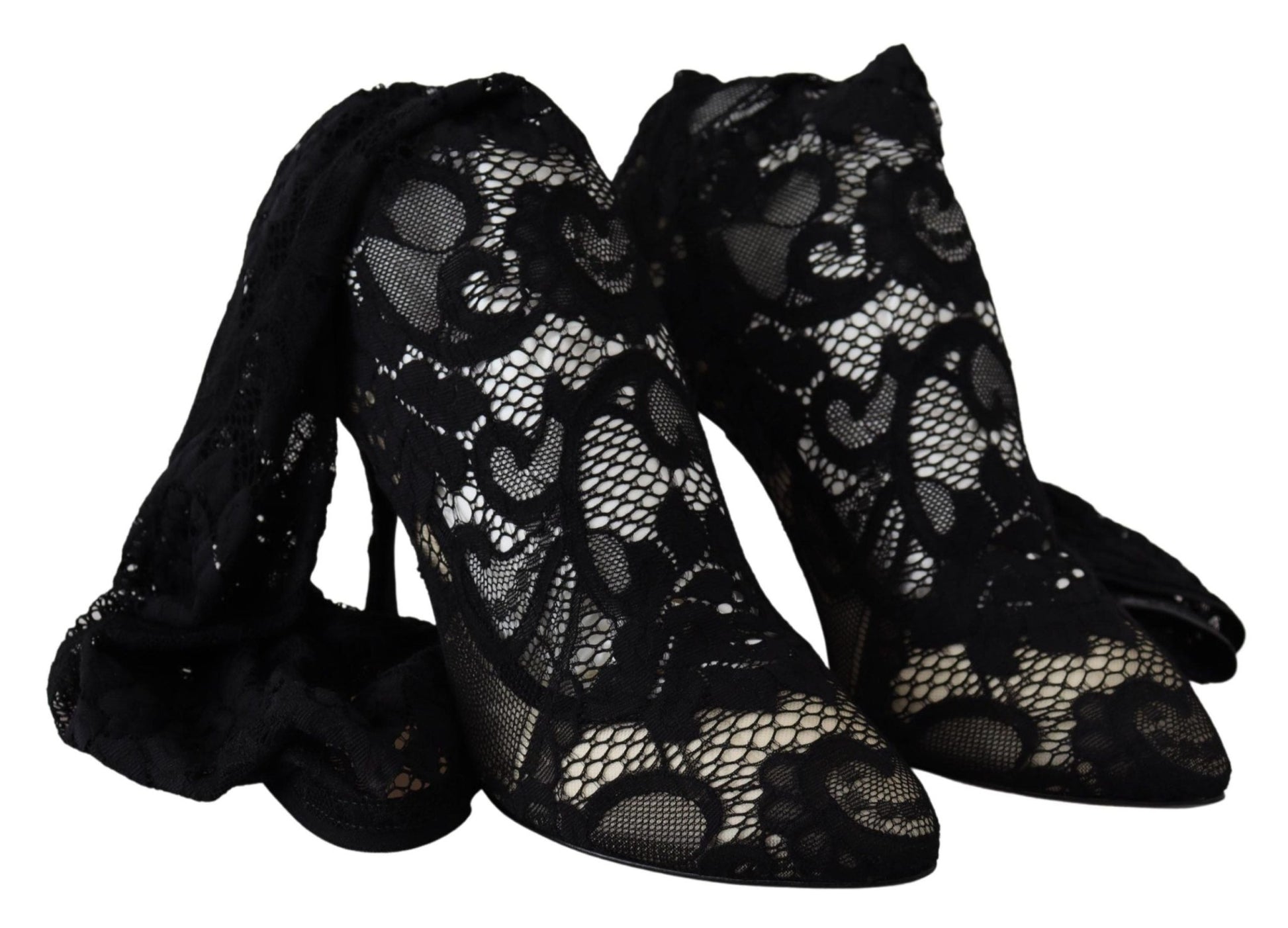 Dolce & Gabbana Elegant Black Stretch Sock Pumps - Sandy Store ByNet