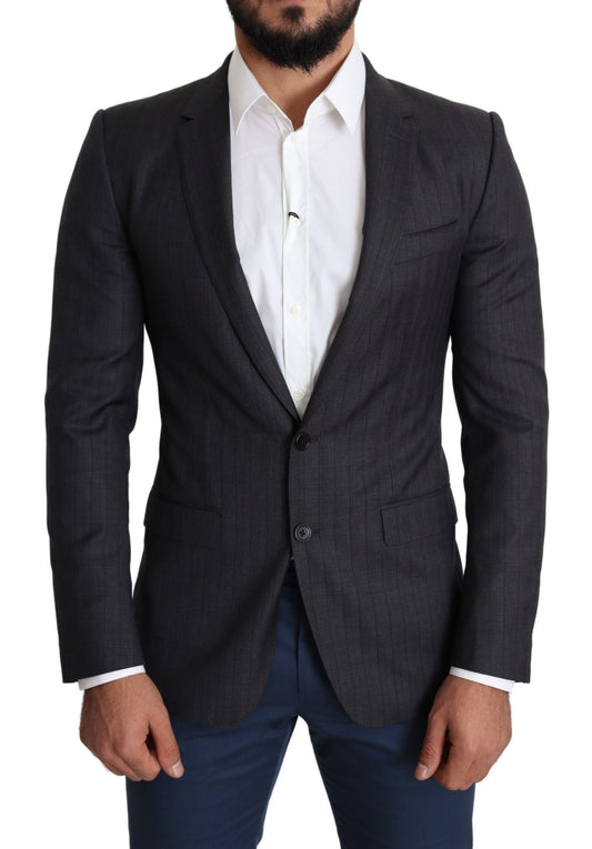 Dolce & Gabbana Elegant Black Virgin Wool Martini Blazer - Sandy Store ByNet