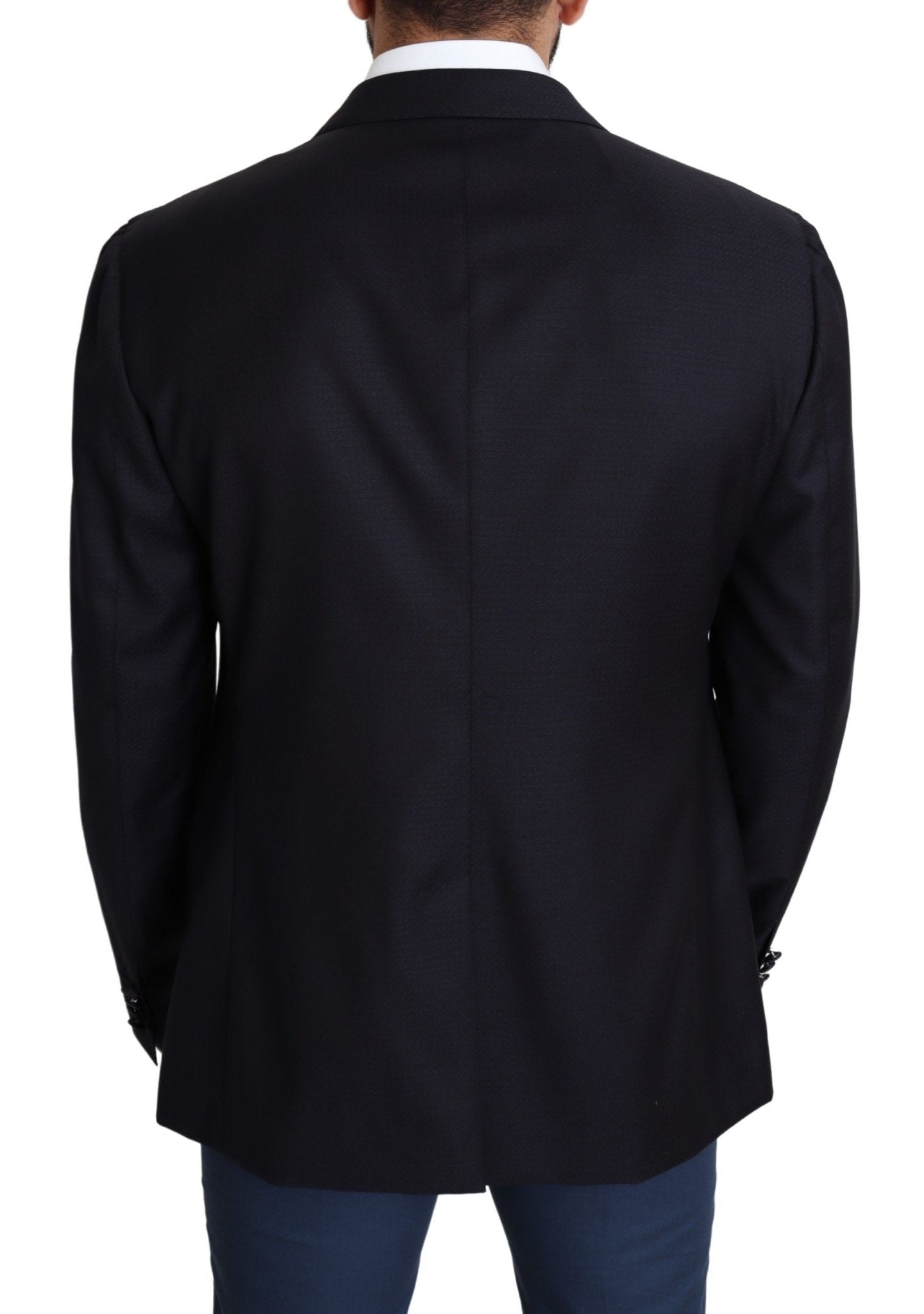 Dolce & Gabbana Elegant Black Virgin Wool Men's Blazer - Sandy Store ByNet