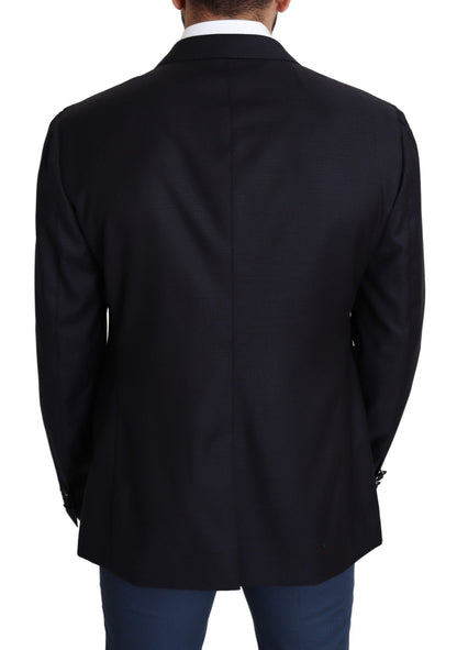 Dolce & Gabbana Elegant Black Virgin Wool Men's Blazer - Sandy Store ByNet