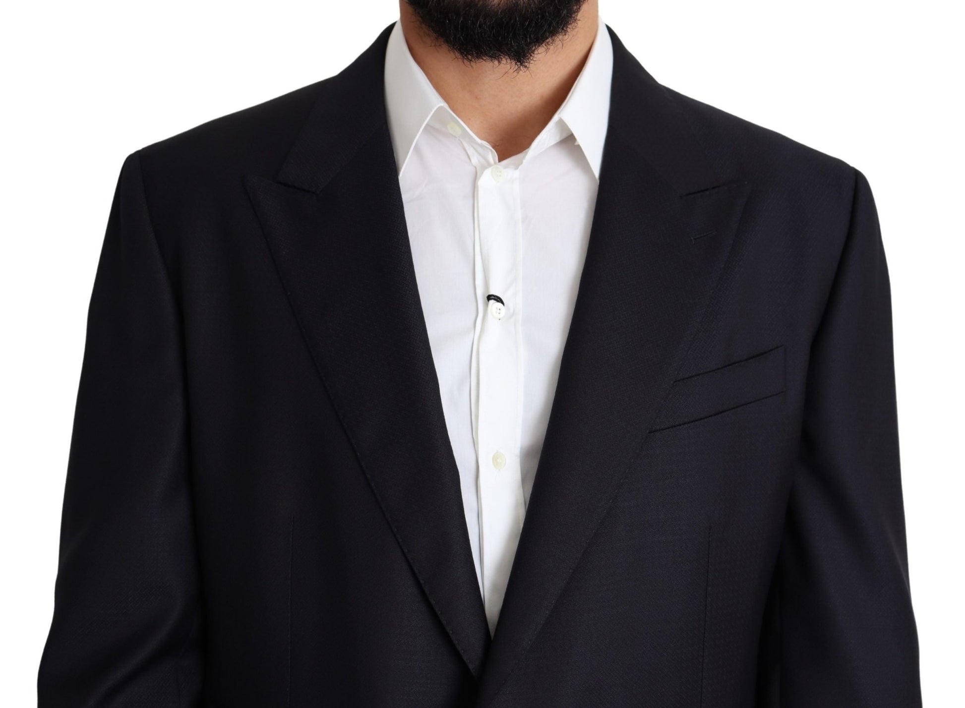 Dolce & Gabbana Elegant Black Virgin Wool Men's Blazer - Sandy Store ByNet