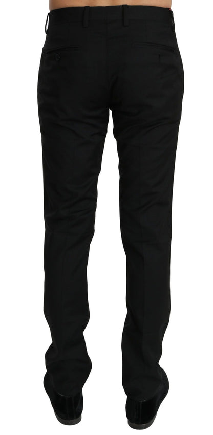Dolce & Gabbana Elegant Black Wool Dress Pants - Sandy Store ByNet