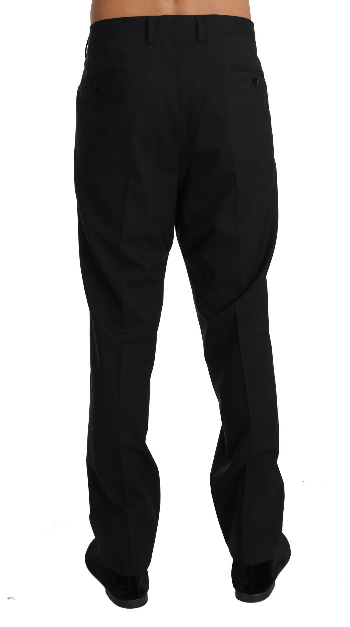 Dolce & Gabbana Elegant Black Wool Dress Pants - Sandy Store ByNet
