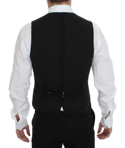 Dolce & Gabbana Elegant Black Wool Dress Vest - Sandy Store ByNet