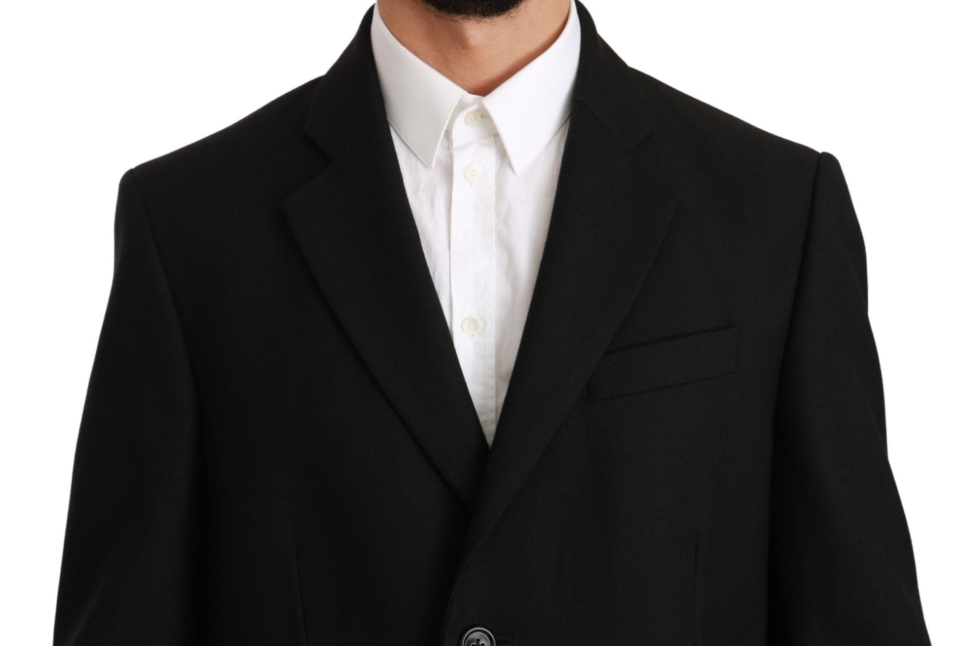 Dolce & Gabbana Elegant Black Wool Formal Blazer - Sandy Store ByNet