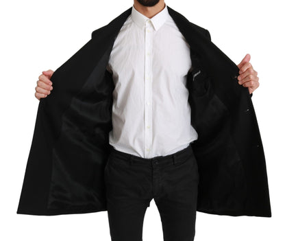 Dolce & Gabbana Elegant Black Wool Formal Blazer - Sandy Store ByNet