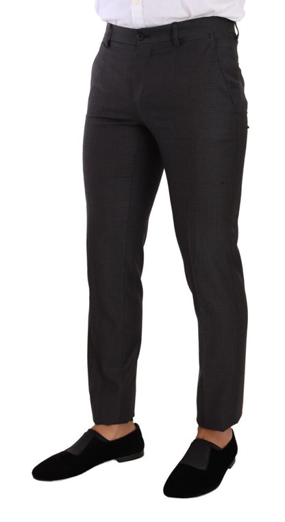 Dolce & Gabbana Elegant Black Wool Martini Suit - Sandy Store ByNet